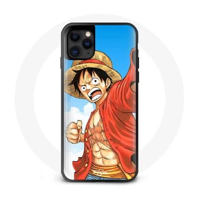 Coque - Maniacase - Iphone 12 Pro Max - One Piece Luffy Anime - Souple - Noir