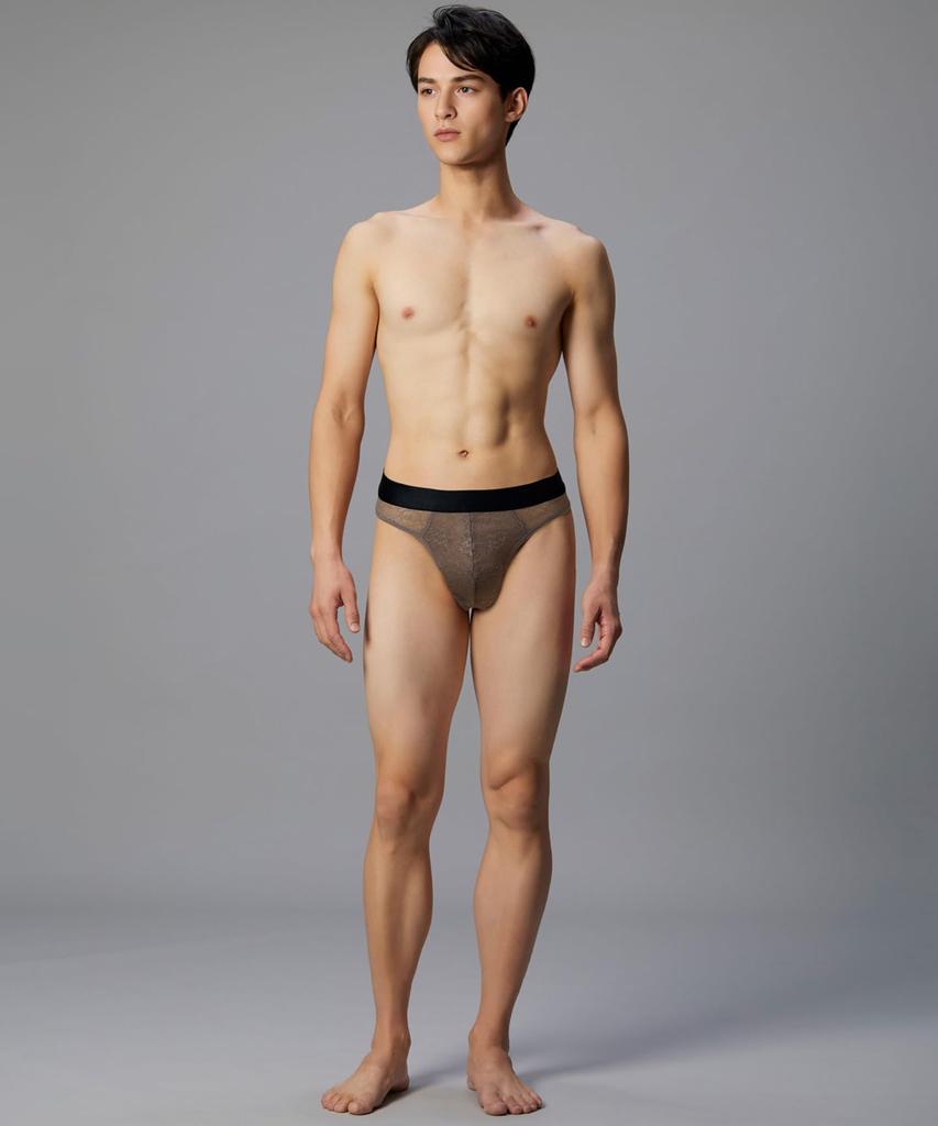 Wacoal Lace 3D Front BR Men's T-Back, Breathable, Closure, Men's Underwear, WF1832,