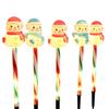 Solar Christmas Lawn Lights Santa Snowman Stake Lamps for Yard Outdoor Warm White LED Garden Lighting