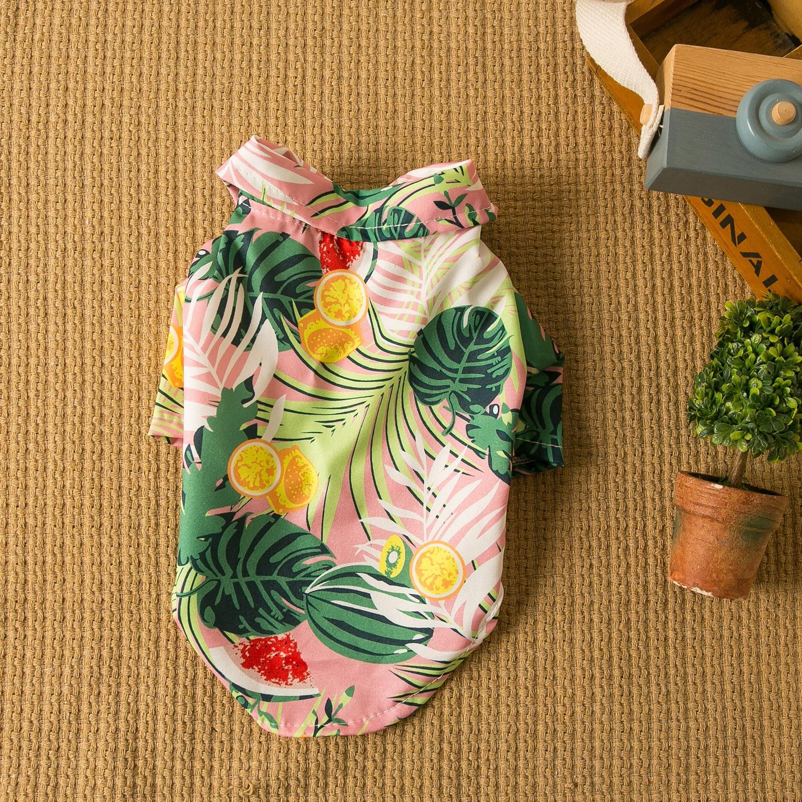 

Летняя рубашка для питомца: Костюм на двух ногах для собаки (Тедди/Бишон) & S