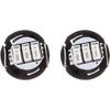 cciyu 20 Pack T4/T4.2 Green Neo Wedge 3LED A/C Light Bulbs Replacement For Indicator Light Instrument Panel Light