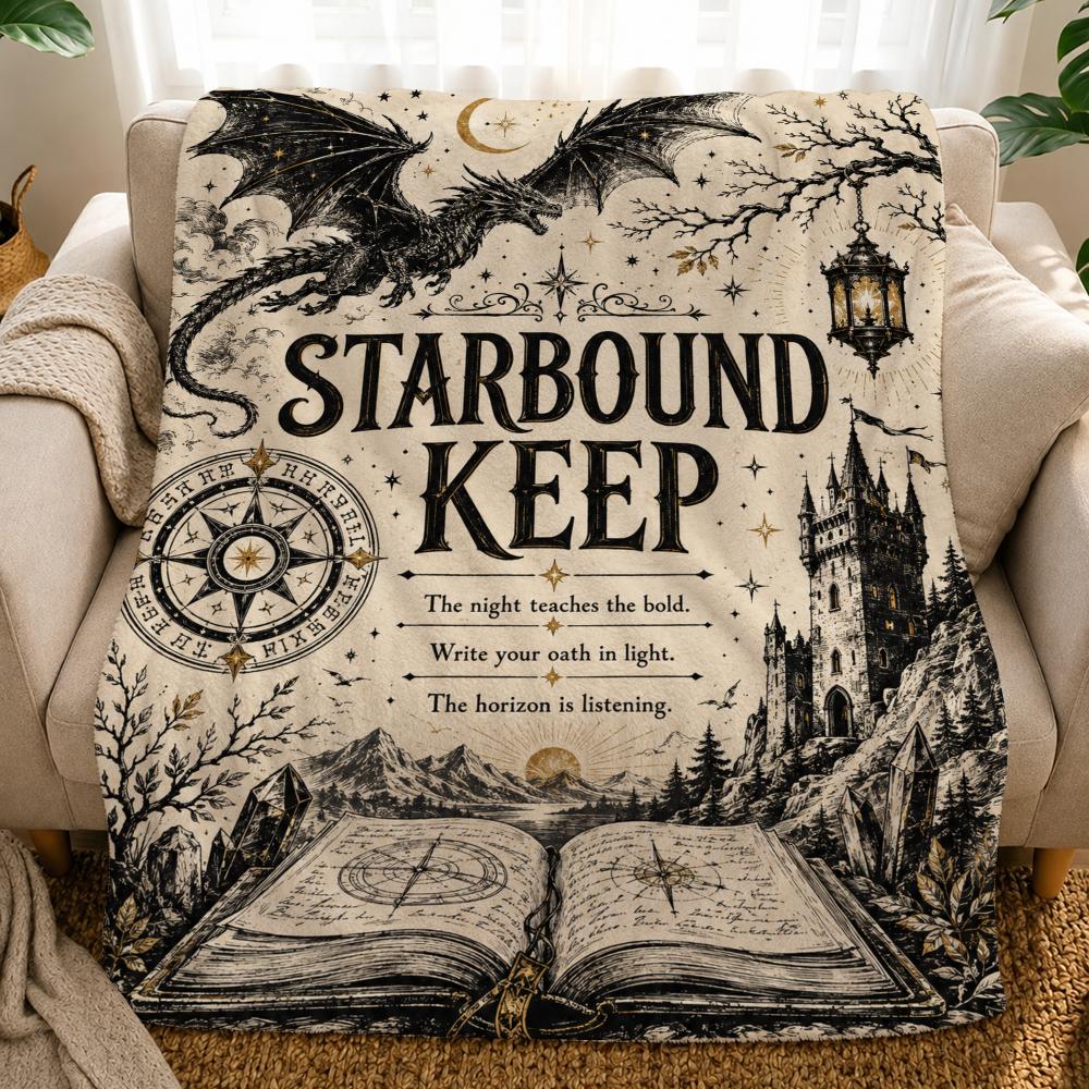 Dark Vintage Medieval Fantasy Gothic Art Aesthetic Throw Soft Flannel Throw Blanket For Couch Bed Sofa Warm Cozy All Season