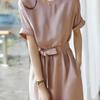 Imitation Silk Luxury! Ten Taels of Silk Gentle Mist Powder! MM Heavy Crepe Imitation Mulberry Silk Dress