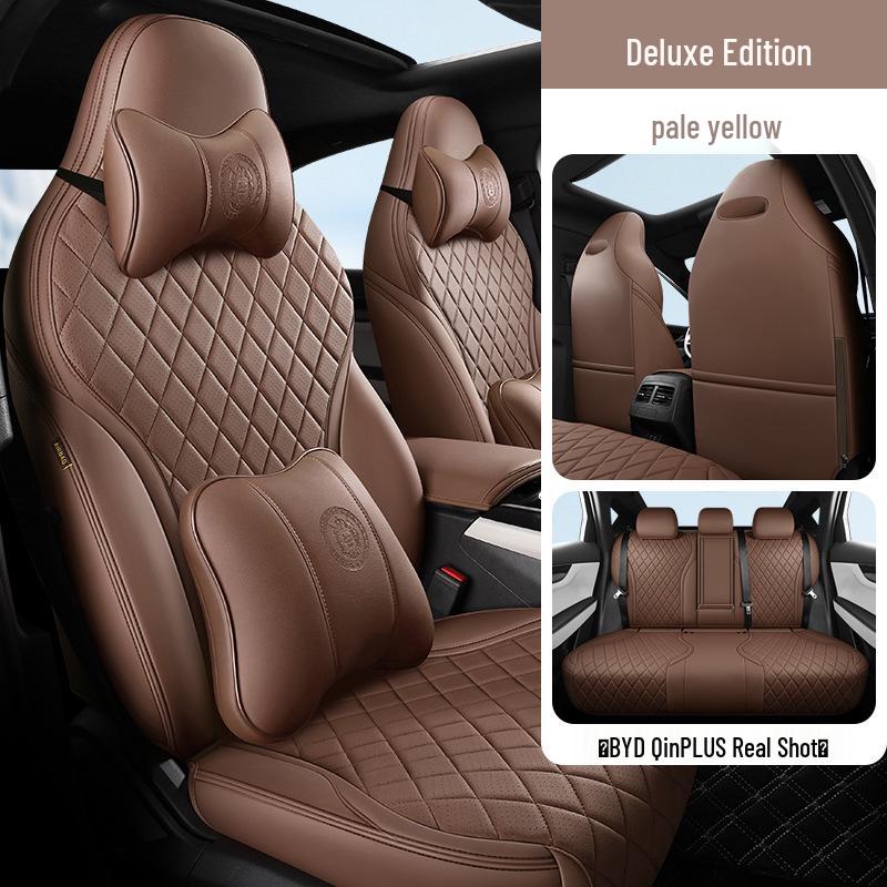 BYD Qin PLUS Sedan Leather Seat Cover: 5-Seat, All-Season, Full Coverage
