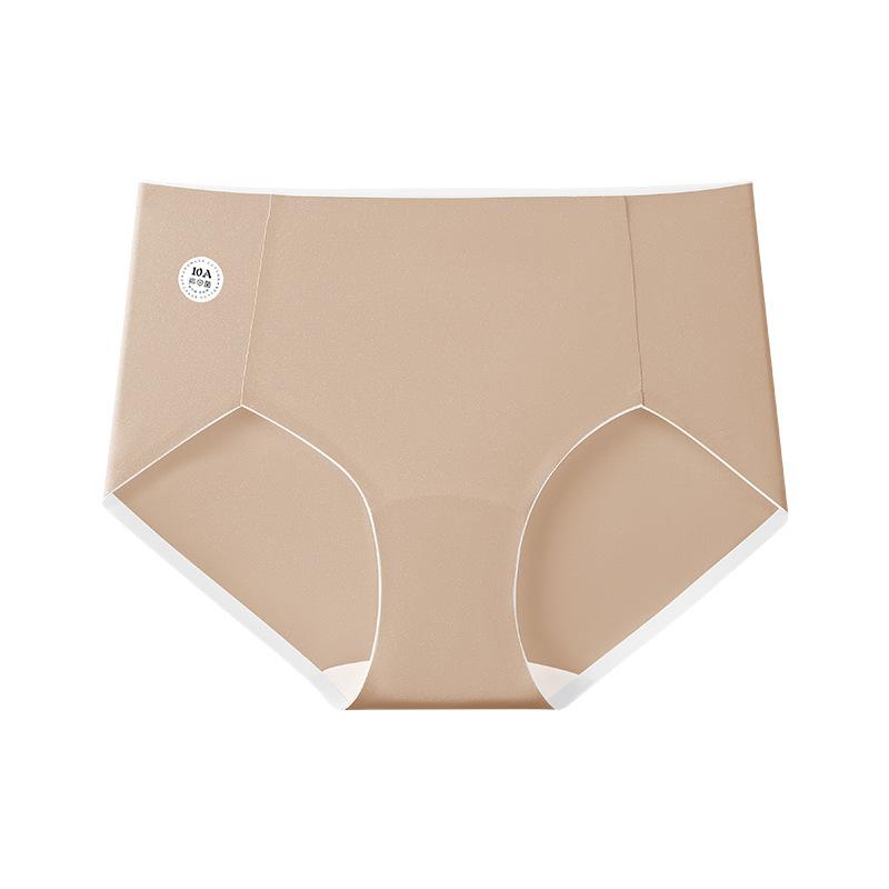 Large Size Female Spring and Autumn 10a Antibacterial Sports High Split Anti   Clamping Hip No Trace Briefs