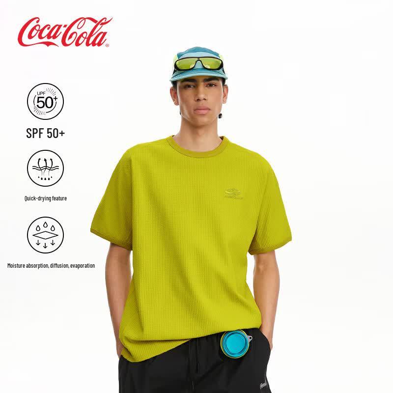 Coca-Cola Unisex Waffle Knit Short-Sleeve T-Shirt M
