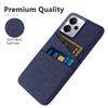 For Realme 14 5G Case Cloth + Hard PC Phone Cover with Dual Card Slots