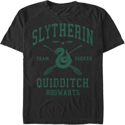 Harry Potter Men's Slytherin Quidditch Seeker T-Shirt, Black, 3X-Large
