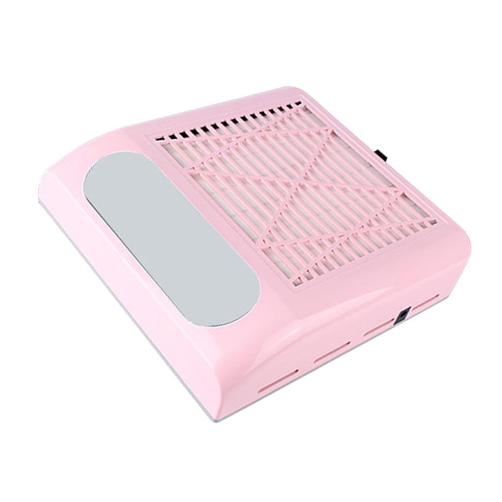 80W Electric Nail Dust Collector Vacuum Cleaner 2 Levels Adjustable Speed Nails Art Salon Tool with Strainer Mesh
