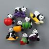 Creative Fruit Panda Refrigerator Magnets Set With Resin Materials For Kitchen Decor And Gifts