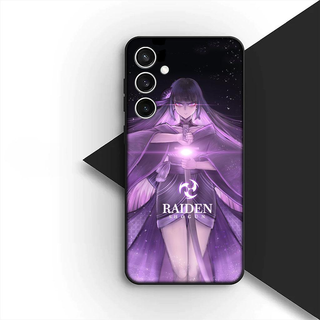 Genshin Baal Raiden Shogun Impact Phone Cover Soft Case for Xiaomi Redmi 15 15C A4 A5 9A 9C NFC Note 9 8 9T 5G Casing