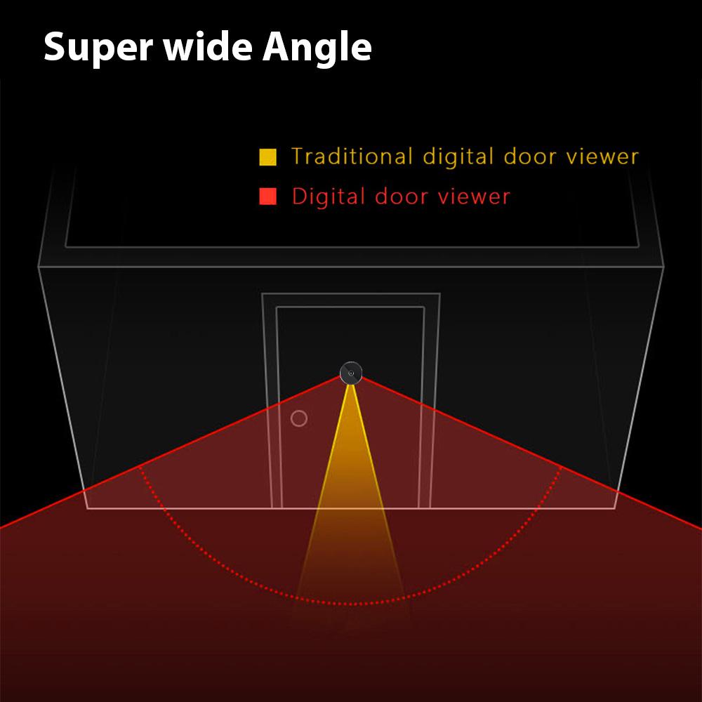 Digital Door Viewer Front Door Peephole Camera 2.8-inch Color Display Screen Monitor 90 Degree Wide Angle Home Visual Doorbell