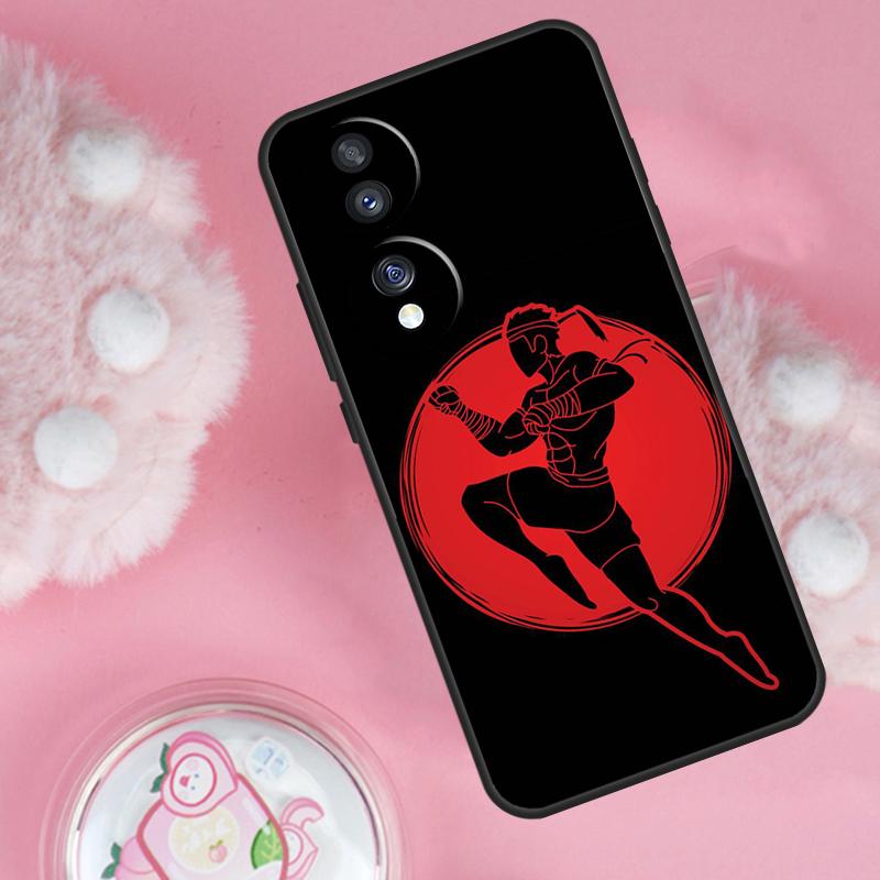 Muay Thai Martial Art Case For Honor Magic 6 5 7 Lite Honor 200 Pro 50 70 90 Lite X9b X9a X8b X8a X8 X9 X9c Cover