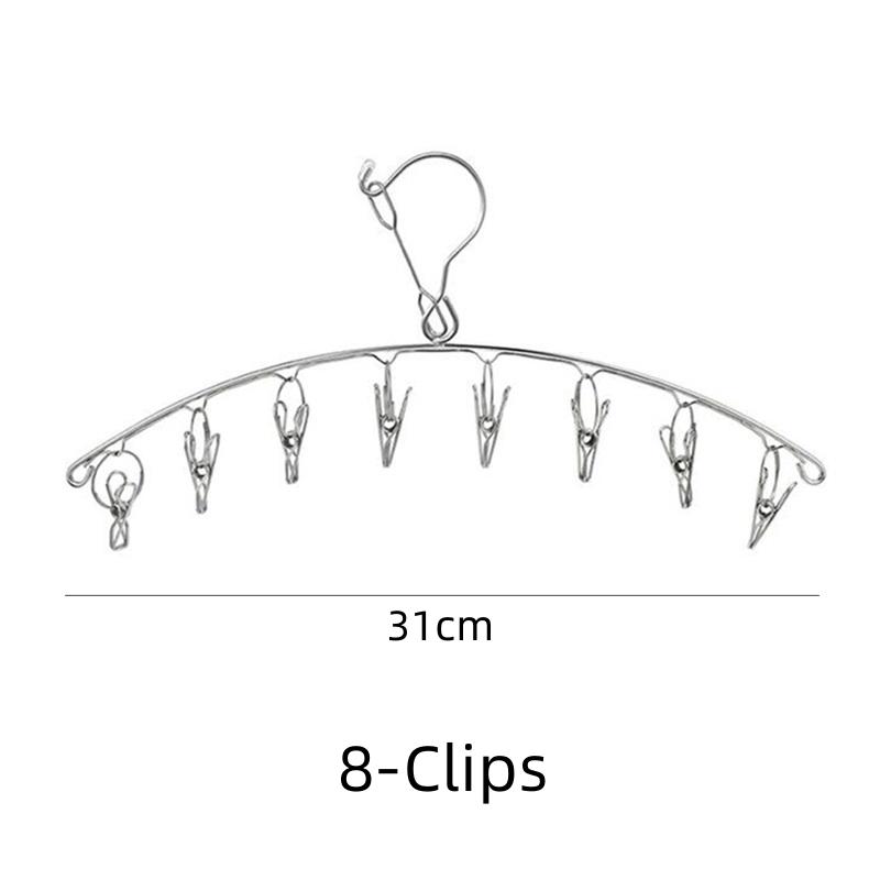 

8/10/20 зажимов, сушилка для белья из нержавеющей стали, вешалка для одежды, ветрозащитная для нижнего белья, носков, бюстгальтеров, шапок 8 Clips