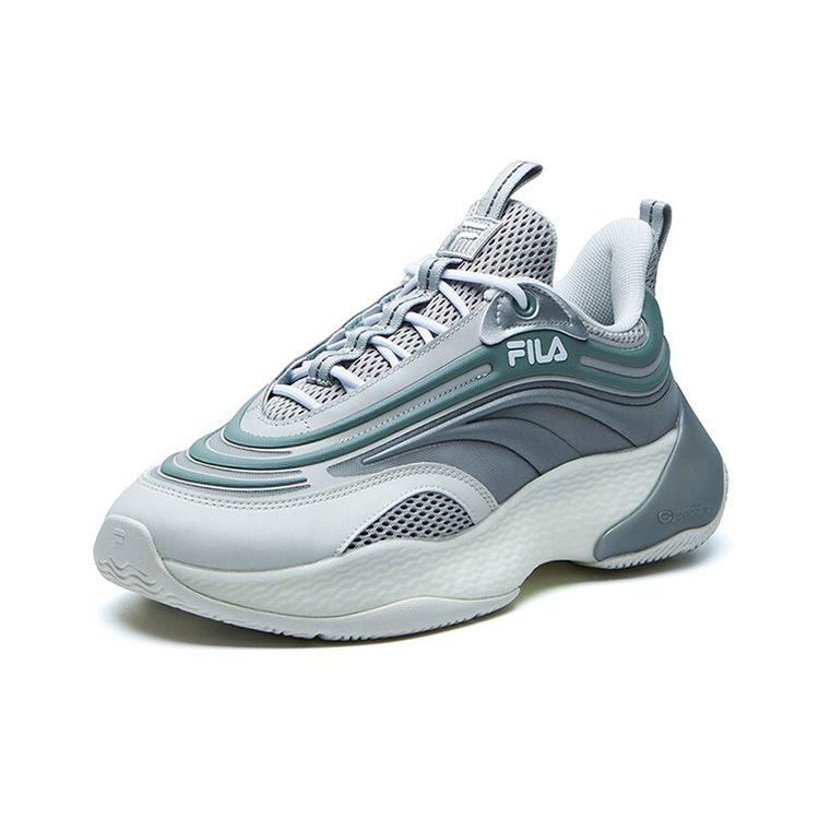 Fila Fusion Ray 2 Fabric Synthetic Leather TPU Casual Comfortable Fashion Low-Top Dad Shoes Men Sneakers Iceberg-Green T12M125201FVG