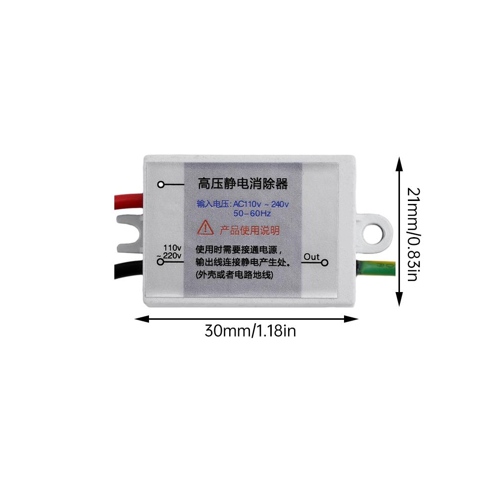 Rimuovi Elettricità Statica ad Alta Tensione AC220V Eliminatore Elettrostatico Scaricatore Elettrostatico Generatore di Ioni Negativi