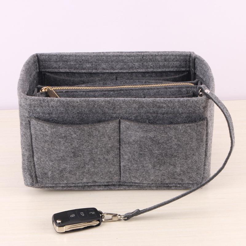 Women's Large Capacity Cross-Border Multifunctional Felt Toiletry and Makeup Bag