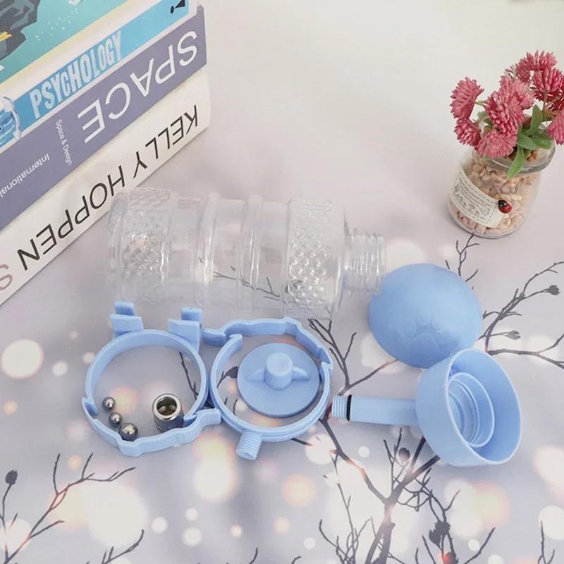 Dogs Drinker Plastic 500ml Water Bottle Dispenser Feeder Hanging Pet Puppy Feeder The Ball Type Hanging Drinking Bottle