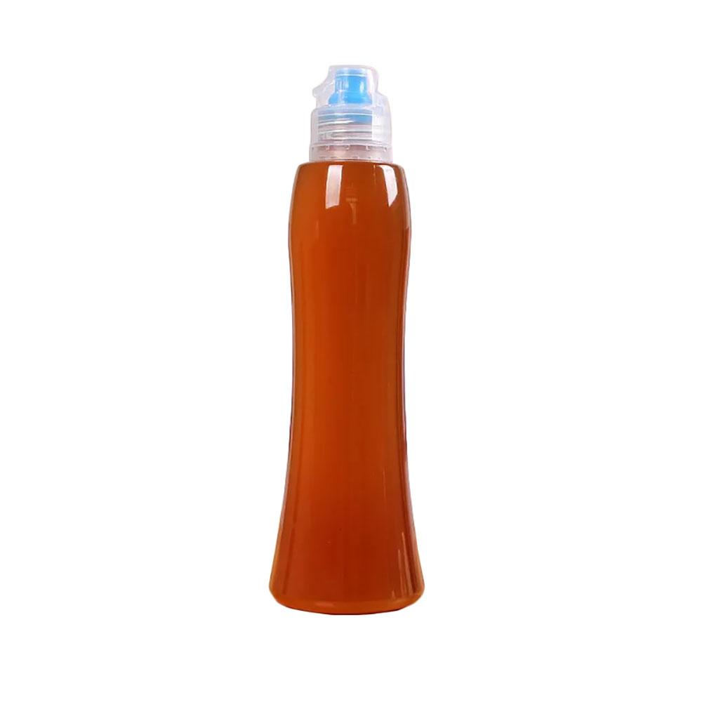 Honey Squezzable Bottle with Protective Lid 380g Honey Capacity Sized Reusable for Home Kitchen Seasoning Organization