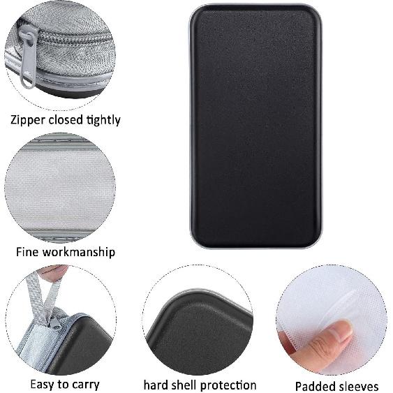 CD Case, DVD Case Holder 96 Capacity Hard Plastic CD DVD Disc Cases Storage Binder Wallet For Car Home Office Travel (Black)