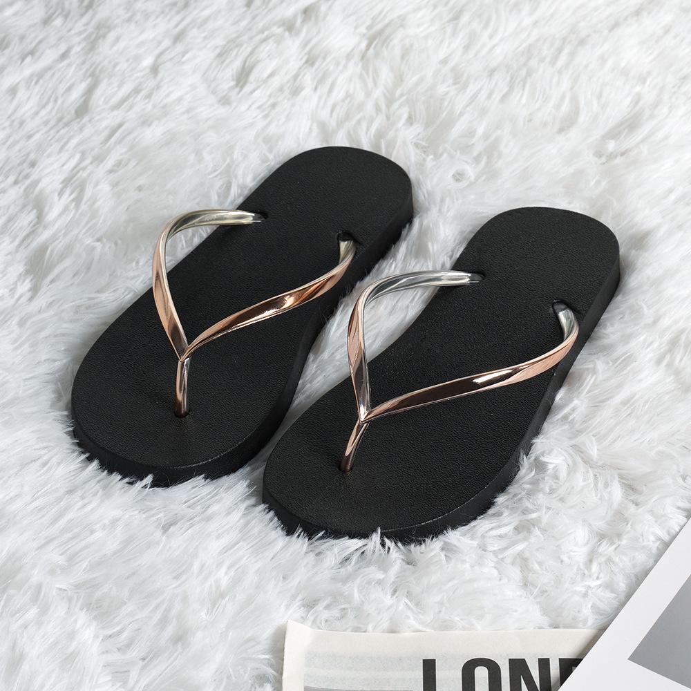

Women s Trendy Versatile Flat Flip-Flops: Cute Casual Sandals for Outdoor & Beach 40 чорний