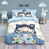 Cartoon Crayon Shin chan ,Mikrofaser Bettwäschesets, Kinderbettwäsche mit Reißverschluss Raumdeko Bettbezug für Jugendliche Erwachsene