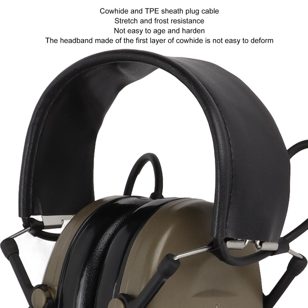 Military Headset 7.1mm Plug Noise Reduction Sound Pick Up Headphone with U94 PPT for     VX‑6R VX‑7R