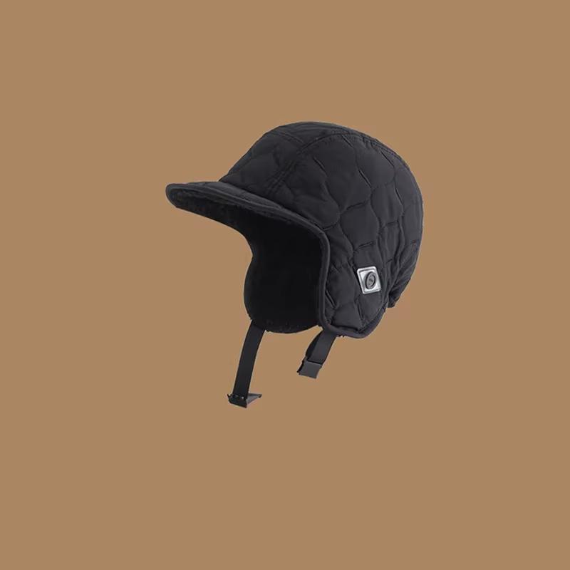 Velvet Lei Feng Hat Unisex Winter Thickened Velvet Lamb Wool Warm Ear Protection Hat Outdoor Ski Cycling Hats
