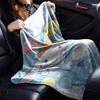 1pc Balloon Cloud Blanket Lightweight Flannel Throw for Sofa Bed Travel Camping Livingroom Office Couch Chair