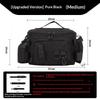 Water Resistant Lure Fishing Bag Multiple Storage Pockets Adjustable Straps Great for Trekking Hiking and Casual Fishing