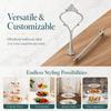 Crown Handle Cupcake Display Holder 2 Tiers 3 Tier Tiered Fruit Plate  Dessert Table