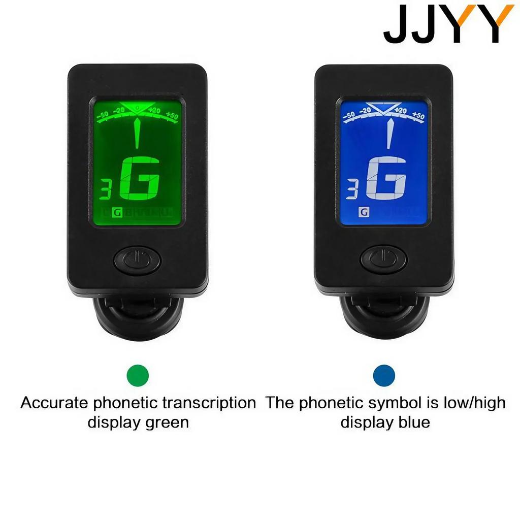 Sensitive LCD Clip-on Guitar Tuner for Bass Violin Ukulele Universal Musical Instrument Accessories