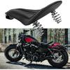 Black Motorcycle Cushion Spring Solo Seat Compatible with Harley Sportster XL1200 48 Bobber Street Chopper Honda Rebel