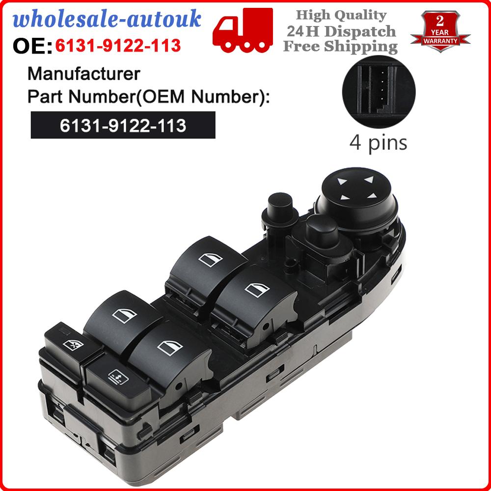 FOR BMW 5 Series E60 E61 Electric Window (FRONT/RH) Power Master Switch NEW
