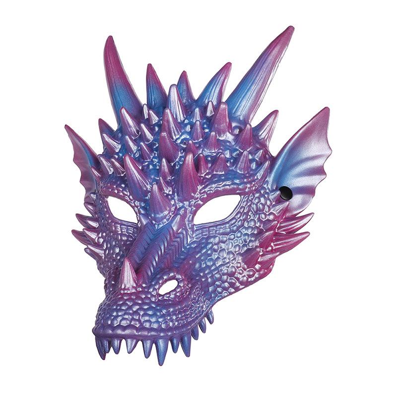 Halloween Dragon Mask PU Foaming 3D Animal Dragon Mask Halloween Carnival Party Cosplay Dragon Scary Mask Monster Mask
