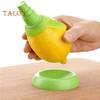 Juego de 2 pulverizadores de zumo de limón, pulverizador manual de cítricos con soporte, pulverizador de cítricos verde para ensaladas, mariscos, verduras y exprimidor de limas para zumos.