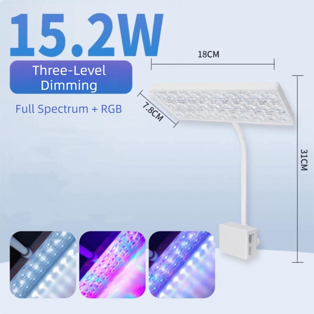 Waterproof LED Aquarium Lighting Energy Saving Adjustable Aquatic Plant Light 360° Rotation 220V Fish Tank Light