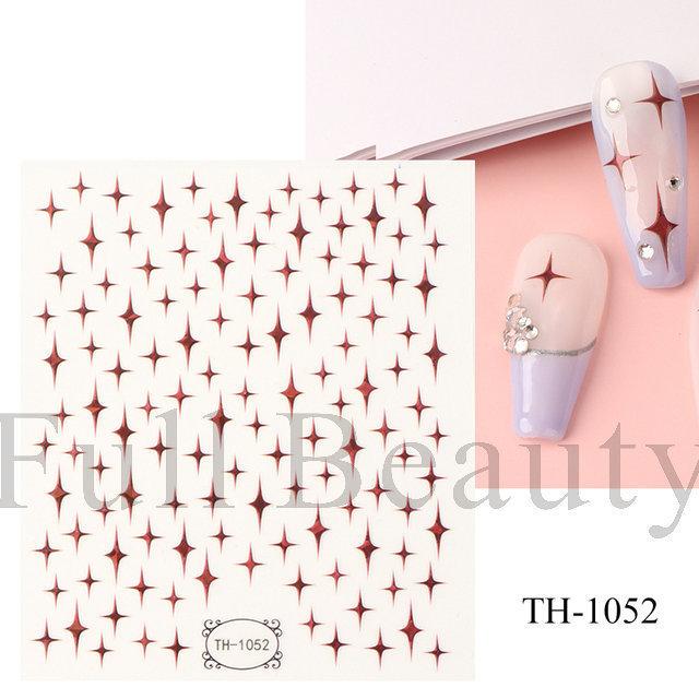 Nail Art Sticker Diablo Series European And American Halloween Laser Spider Scorpion Thin Fortitude Back Glue Nail Sticker