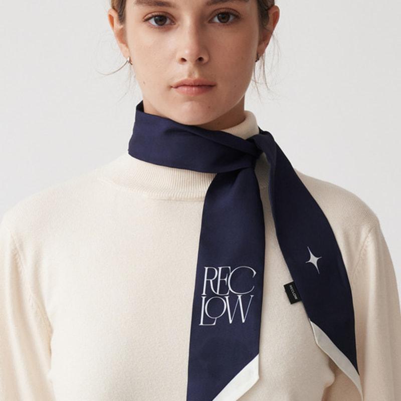 RECLOW [Reclow X Artnom] ART SHINE Long Scarf NAVY
