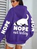 Y2K Dog Print Women's Pocket Hoodie - Casual Autumn Pullover