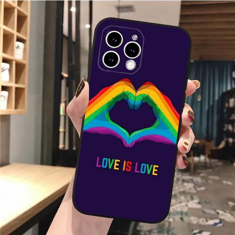 Phone Case For iPhone 17 Pro Max Air 16 15 14 13 Pro Max 15 16 Pro 15Plus Gay Lesbian LGBT Love Mobile Phone Case Funda