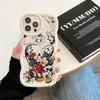 Mickey Minnie Mouse Love Phone Case For iPhone 17E 11 12 13 14 15 16 17 Pro Max 16e 17 Air 13 Plus Candy Color Back Cover