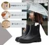 CALASOU Rain Short Boots with Side Stylish Waterproof Easy to Walk Perfect for Outdoor Rainy and All Weather Black Boots, Gore, Shoes, in, Non-Slip,