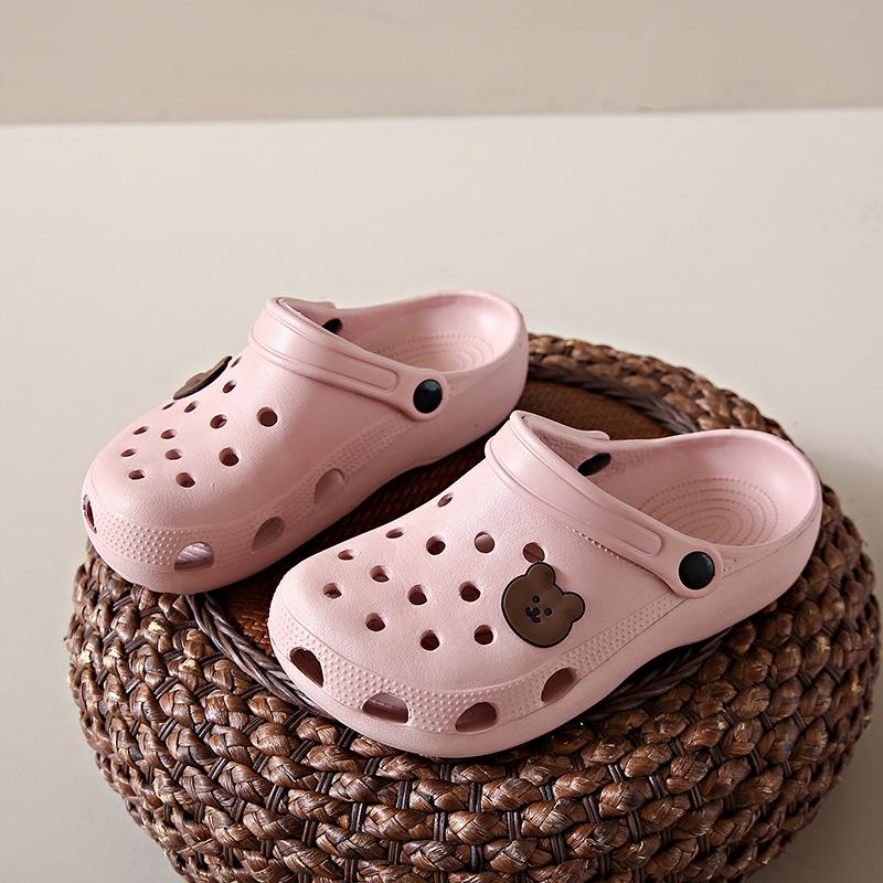 EVA nurse beach hole shoes women's summer bear new home platform outer wear versatile bag head cool slippers
