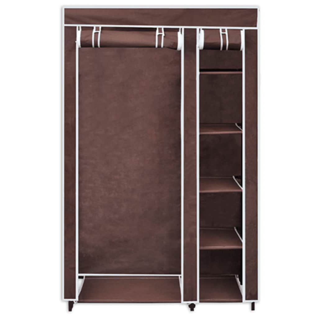 vidaXL Stoffschrank Braun