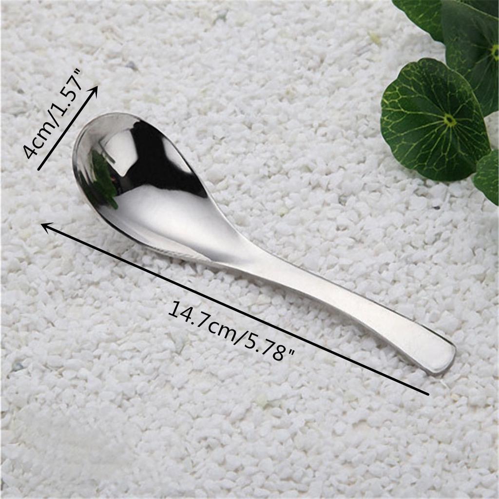 Buy Stainless Steel Soup Spoon Kitchen Flatware Tableware Home Chinese