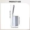 Toilet Bowl Brush with 50 Refills Wall Mounted Cleaning System for Hotel Bathroom