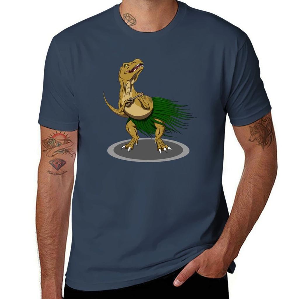 Trex Ukulele Tshirt Thanksgiving Casual Tee