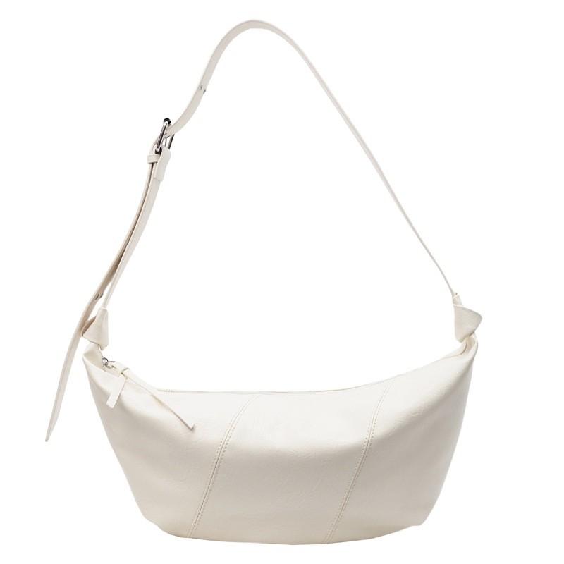 Urbsimple Solid Color Pu Leather Shoulder Crossbody Bag For Women With Zip Closure And Inner Pockets
