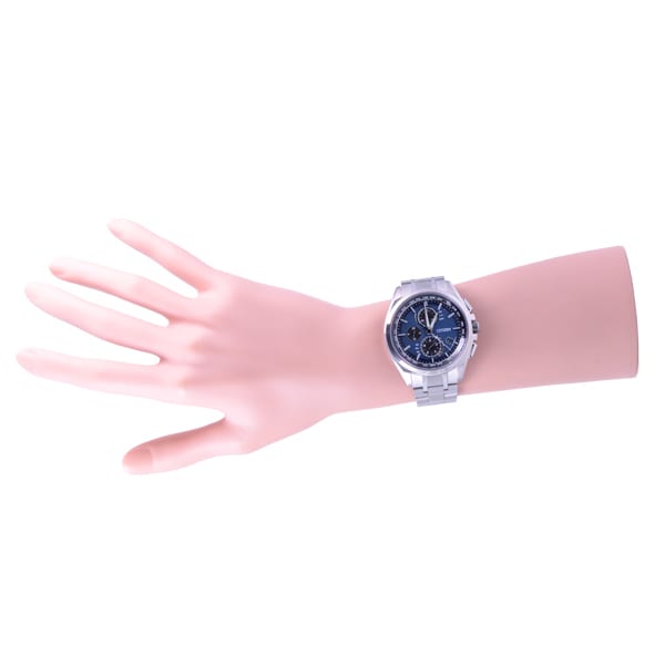 Citizen AT8040-57L ( Se ATTESA Eco-Drive radiostyrt Direct Flight Analog DisplayTynt) Rund